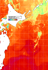 NOAA人工衛星画像:親潮域, 1日合成画像(2026/08/19UTC)