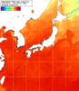 NOAA人工衛星画像:日本全域, 1週間合成画像(2026/08/14～2026/08/20UTC)