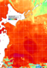 NOAA人工衛星画像:親潮域, 1日合成画像(2026/08/22UTC)