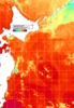 NOAA人工衛星画像:親潮域, 1日合成画像(2026/08/23UTC)