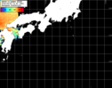 NOAA人工衛星画像:黒潮域, パス=20260825 12:40 UTC