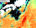 NOAA人工衛星画像:黒潮域, 1日合成画像(2026/09/14UTC)