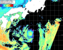 NOAA人工衛星画像:黒潮域, パス=20260930 00:40 UTC