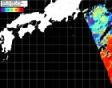 NOAA人工衛星画像:黒潮域, パス=20261001 09:50 UTC