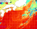 NOAA人工衛星画像:黒潮域, 1日合成画像(2026/10/01UTC)