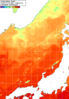 NOAA人工衛星画像:日本海, 1日合成画像(2026/10/01UTC)