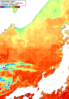 NOAA人工衛星画像:日本海, 1日合成画像(2026/10/03UTC)