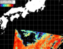NOAA人工衛星画像:黒潮域, パス=20261003 23:20 UTC