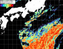 NOAA人工衛星画像:黒潮域, パス=20261004 10:30 UTC