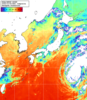 NOAA人工衛星画像:日本全域, 1日合成画像(2026/10/05UTC)