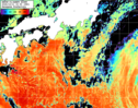NOAA人工衛星画像:黒潮域, パス=20261011 23:50 UTC