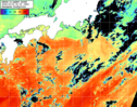 NOAA人工衛星画像:黒潮域, パス=20261015 00:30 UTC