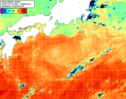 NOAA人工衛星画像:黒潮域, 1日合成画像(2026/10/15UTC)
