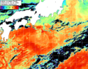 NOAA人工衛星画像:黒潮域, パス=20261017 00:10 UTC