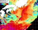 NOAA人工衛星画像:黒潮域, パス=20240428 01:24 UTC