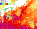 NOAA人工衛星画像:黒潮域, 1週間合成画像(2024/04/24～2024/04/30UTC)