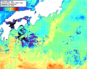 NOAA人工衛星画像:黒潮域, 1週間合成画像(2024/04/27～2024/05/03UTC)