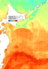 NOAA人工衛星画像:親潮域, 1週間合成画像(2024/06/25～2024/07/01UTC)