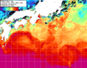 NOAA人工衛星画像:黒潮域, 1週間合成画像(2024/07/06～2024/07/12UTC)