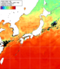 NOAA人工衛星画像:日本全域, 1週間合成画像(2024/07/08～2024/07/14UTC)
