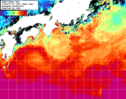NOAA人工衛星画像:黒潮域, 1週間合成画像(2024/07/08～2024/07/14UTC)
