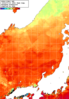 NOAA人工衛星画像:日本海, 1週間合成画像(2024/07/08～2024/07/14UTC)