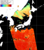 NOAA人工衛星画像:日本全域, パス=20240716 12:53 UTC