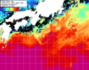 NOAA人工衛星画像:黒潮域, 1週間合成画像(2024/07/10～2024/07/16UTC)