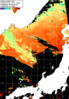 NOAA人工衛星画像:日本海, パス=20240716 12:49 UTC
