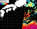 NOAA人工衛星画像:黒潮域, パス=20240718 00:38 UTC