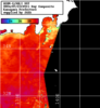 NOAA人工衛星画像:神奈川県近海, 1日合成画像(2024/07/23UTC)