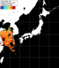 NOAA人工衛星画像:日本全域, パス=20240725 13:51 UTC