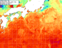 NOAA人工衛星画像:黒潮域, 1週間合成画像(2024/07/21～2024/07/27UTC)