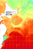 NOAA人工衛星画像:親潮域, 1週間合成画像(2024/10/02～2024/10/08UTC)