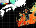 NOAA人工衛星画像:黒潮域, パス=20241016 12:11 UTC