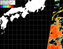 NOAA人工衛星画像:黒潮域, パス=20241017 00:27 UTC