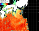 NOAA人工衛星画像:黒潮域, パス=20241018 13:01 UTC