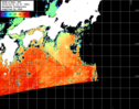 NOAA人工衛星画像:黒潮域, パス=20241018 13:07 UTC