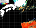 NOAA人工衛星画像:黒潮域, パス=20241020 12:05 UTC