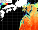 NOAA人工衛星画像:黒潮域, 1日合成画像(2024/10/24UTC)