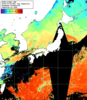 NOAA人工衛星画像:日本全域, 1日合成画像(2024/10/25UTC)