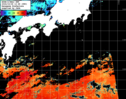 NOAA人工衛星画像:黒潮域, パス=20241026 12:48 UTC