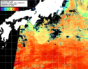 NOAA人工衛星画像:黒潮域, 1日合成画像(2024/10/27UTC)
