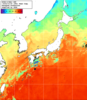 NOAA人工衛星画像:日本全域, 1週間合成画像(2024/10/24～2024/10/30UTC)