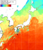 NOAA人工衛星画像:日本全域, 1週間合成画像(2024/10/25～2024/10/31UTC)