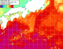 NOAA人工衛星画像:黒潮域, 1週間合成画像(2024/11/03～2024/11/09UTC)