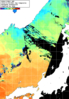 NOAA人工衛星画像:日本海, 1日合成画像(2024/11/09UTC)