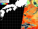 NOAA人工衛星画像:黒潮域, パス=20241112 00:42 UTC