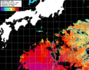 NOAA人工衛星画像:黒潮域, パス=20241115 00:59 UTC