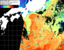 NOAA人工衛星画像:黒潮域, 1日合成画像(2025/04/04UTC)